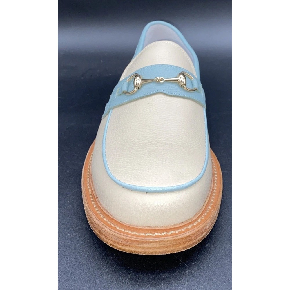 Boardwalk White Sands Leather Horse-Bit Loafers Men's 11 - Picture 5 of 16